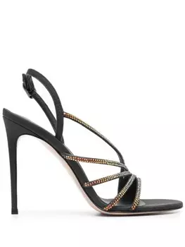 Кожаные сандалии Le Silla Belen 110 мм, черный