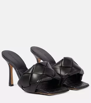 Кожаные сандалии Lido Bottega Veneta, черный