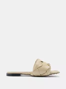Кожаные сандалии lido intrecciato. Bottega Veneta, бежевый