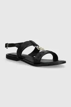 Кожаные сандалии LINDA U.S. Polo Assn., черный
