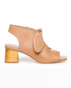 Кожаные сандалии Lizzie с узлом на молнии Bernardo