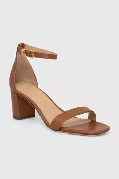 Кожаные сандалии Logan Lauren Ralph Lauren, коричневый