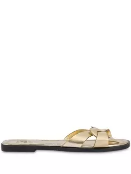 Кожаные сандалии Love Moschino, золотой