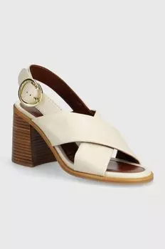 Кожаные сандалии Lyna See By Chlo, бежевый