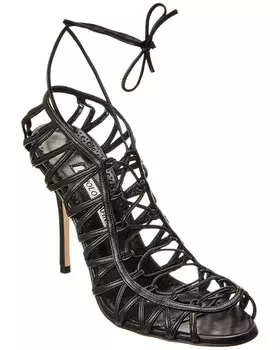 Кожаные сандалии Manolo Blahnik Haz 105, черный