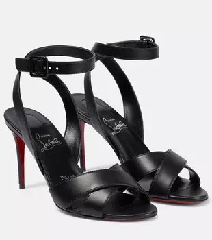 Кожаные сандалии Mariza 85 Christian Louboutin, черный
