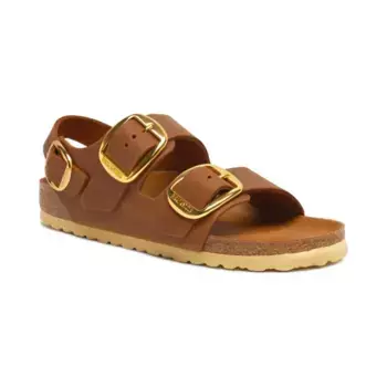 Кожаные сандалии Милан Birkenstock, коричневый