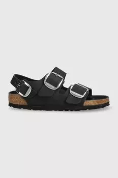 Кожаные сандалии Milano Birkenstock, черный
