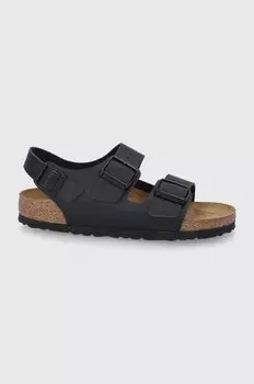 Кожаные сандалии Milano Birkenstock, черный