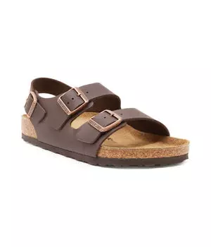Кожаные сандалии милано Birkenstock, коричневый