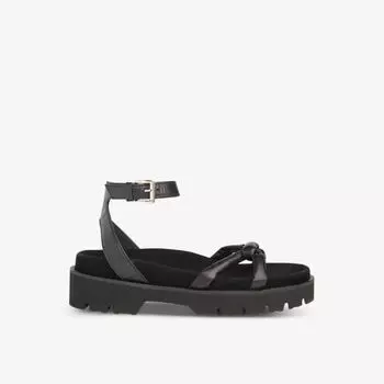 Кожаные сандалии Mina с завязанными ремешками спереди Whistles, черный