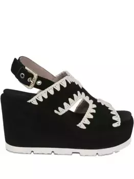 Кожаные сандалии Mou, черный