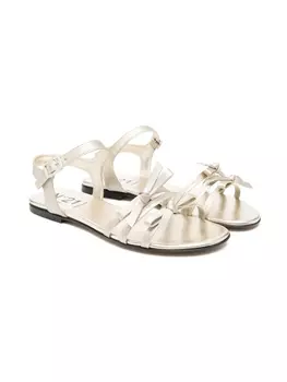 Кожаные сандалии N21 Kids, золотой