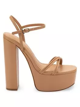 Кожаные сандалии на платформе Annie 140MM Larroud