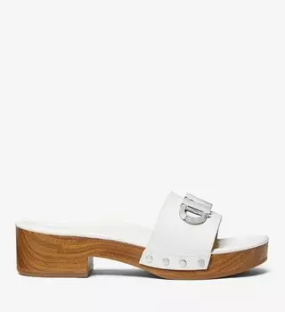 Кожаные сандалии на платформе Michael Michael Kors Parker, белый