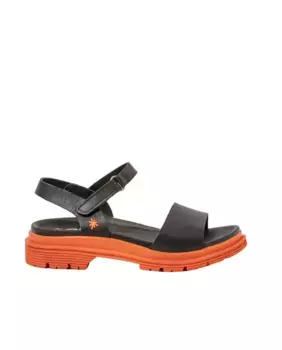 Кожаные сандалии на плоской подошве Birmingham Art, черный