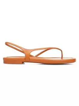 Кожаные сандалии на плоской подошве Deana с ремешками Vince, цвет Burnt Orange
