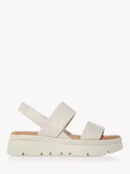 Кожаные сандалии на плоской подошве Dune Location, белые