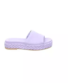 Кожаные сандалии на плоской подошве Unisa, фиолетовый