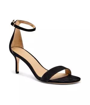 Кожаные сандалии на высоком каблуке Элли Lauren Ralph Lauren, черный