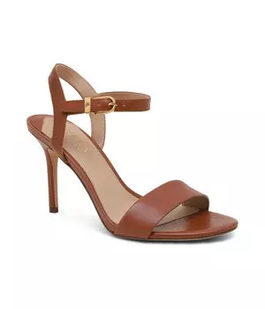 Кожаные сандалии на высоком каблуке Lauren Ralph Lauren, коричневый
