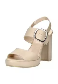 Кожаные сандалии Nerogiardini, бежевый