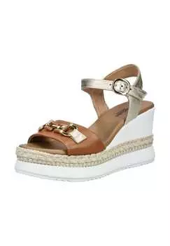 Кожаные сандалии Nerogiardini, цвет cognac