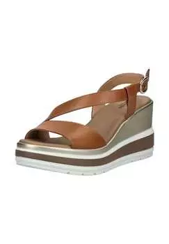 Кожаные сандалии Nerogiardini, цвет cognac