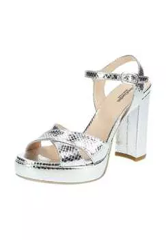 Кожаные сандалии Nerogiardini, серебряный