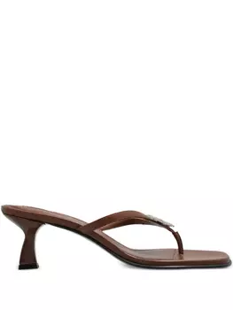 Кожаные сандалии Nodaleto, коричневый