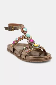 Кожаные сандалии Octavia Flexi Gladiator Kurt Geiger London, золотой