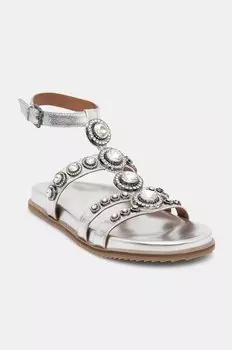 Кожаные сандалии Octavia Flexi Gladiator Kurt Geiger London, серебряный