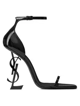 Кожаные сандалии Opyum Saint Laurent, неро