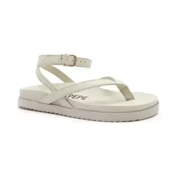 Кожаные сандалии Patrizia Pepe, экрю