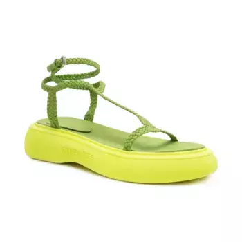 Кожаные сандалии Patrizia Pepe, зеленый