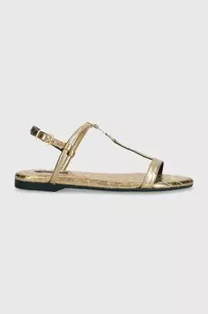 Кожаные сандалии Patrizia Pepe, золотой