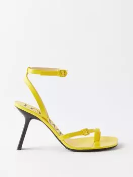 Кожаные сандалии petal 90 LOEWE, желтый
