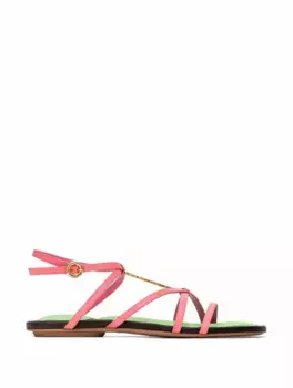 Кожаные сандалии Pralu plates Jacquemus, розовый