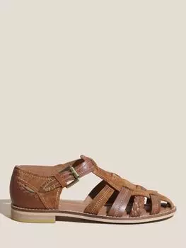 Кожаные сандалии рыбака White Stuff, средний загар