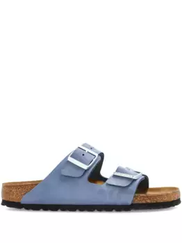 Кожаные сандалии с двумя пряжками BIRKENSTOCK, синий