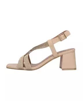 Кожаные сандалии с квадратным носком Bibi Lou, коричневый