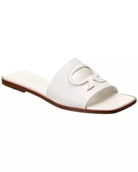 Кожаные сандалии с лентой Gianvito Rossi, белый