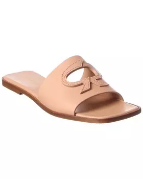 Кожаные сандалии с лентой Gianvito Rossi, оранжевый