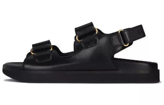 Кожаные сандалии с логотипом и пяткой Givenchy