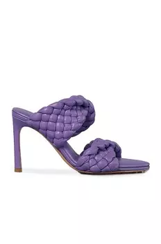 Кожаные сандалии с мягкой подкладкой Bottega Veneta, фиолетовый
