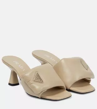 Кожаные сандалии с мягкой подкладкой Prada, Deserto