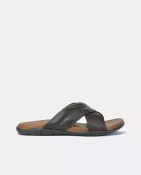 Кожаные сандалии с перекрещенным верхом Kangaroos, коричневый