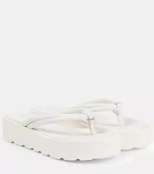 Кожаные сандалии с ремешками Gianvito Rossi, белый