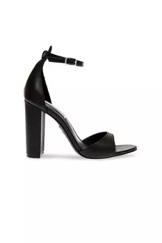 Кожаные сандалии с ремешком на щиколотке Steve Madden, черный