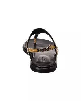 Кожаные сандалии с тиснением под змею Isabel Marant Nya, коричневый